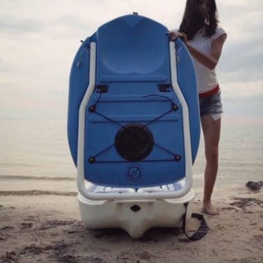 Fold-Out Fishing Boat