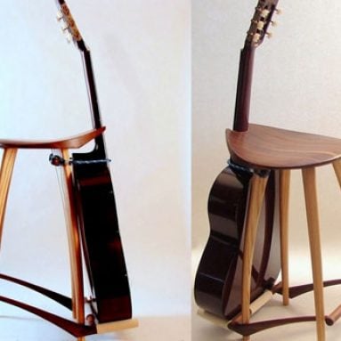 Funky Guitar Stand Stool