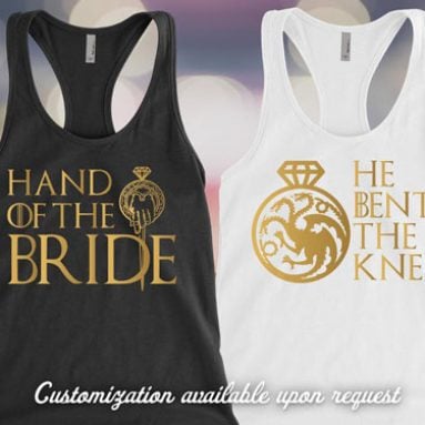 Game of Thrones Bachelorette Party Tank Tops