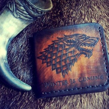 Game of Thrones Stark Wolf Leather Wallet