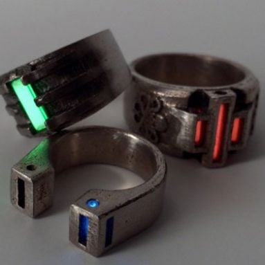 Glowing Infinity Stone Rings