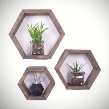 Hexagon Honeycomb Shelves