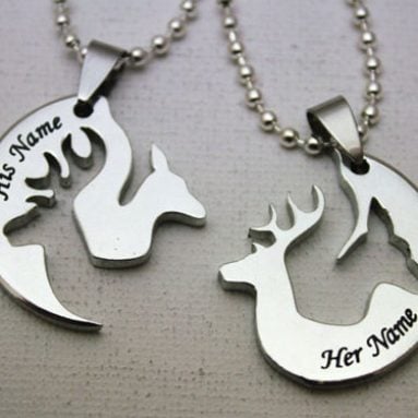 His and Hers Hunting Necklaces