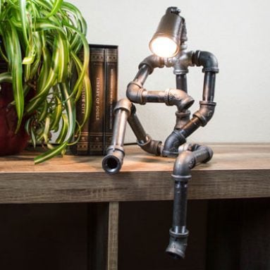 Industrial Sitting robot lamp
