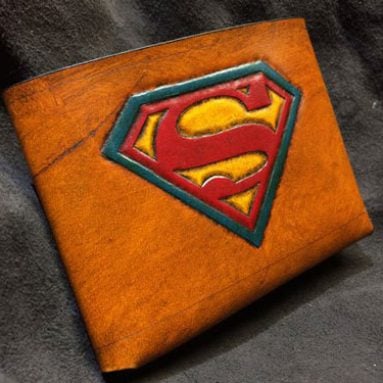 Leather Superman Wallet