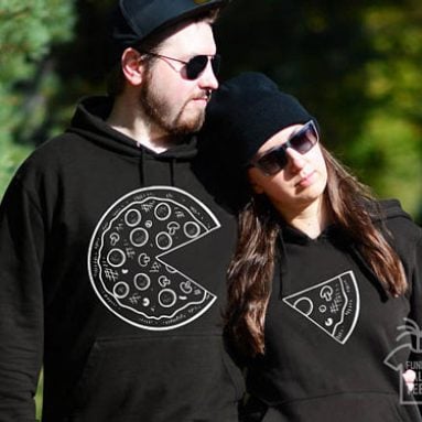 Matching Pizza Hoodies