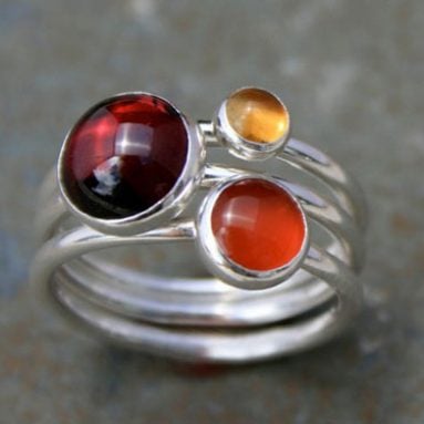 Maui Sunset Stacking Rings