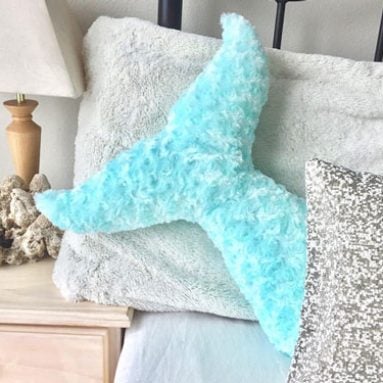 Mermaid Tail Bedroom Pillows