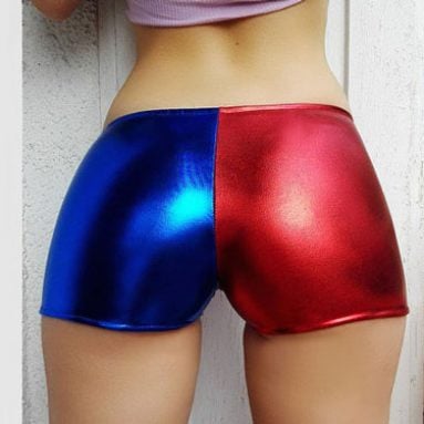 Metallic Harley Quinn Suicide Squad Shorts