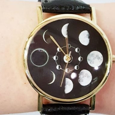 Moon Phases Celestial Wrist Watch