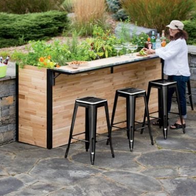 Outdoor Planter Bar