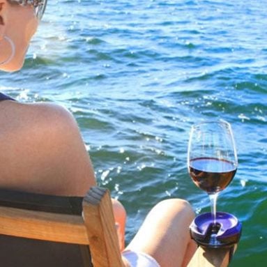 Outdoor Wine Glass Holder