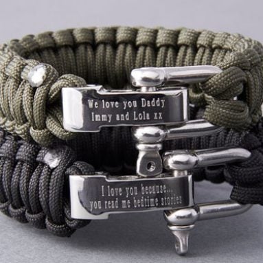 Personalised Paracord Survival Bracelets