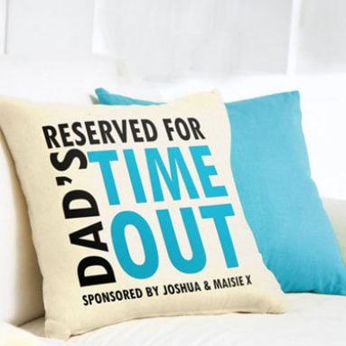 Personalized Dads Time-Out Cushion