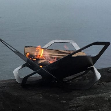 Portable Flat-Pack Fire Pit & Grill