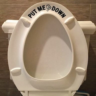 Put Me Down Toilet Decal
