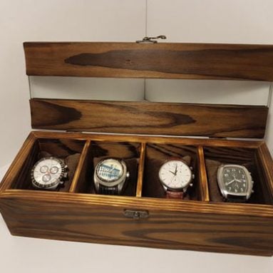 Rustic Personalized Watch Box