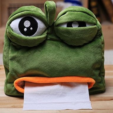 Sad Frog Tissue Dispenser Cover