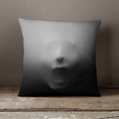 Screaming Face Pillow