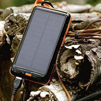 Solar Power Bank With Flashlight