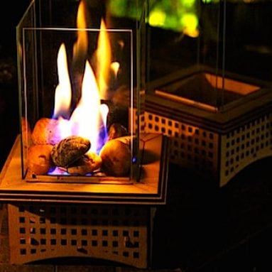 Tabletop Glass Fireplace