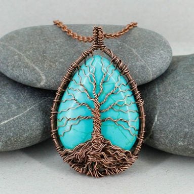 Tree Of Life Turquoise Necklace
