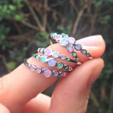 Unicorn Tears Opal Rings