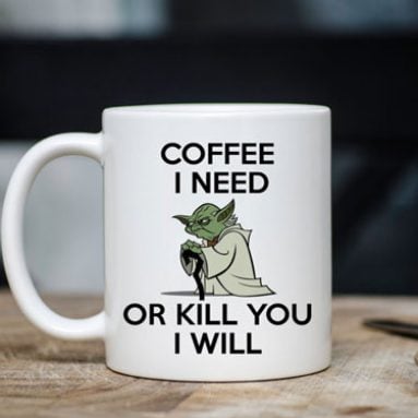Yoda Coffee I Need Mug